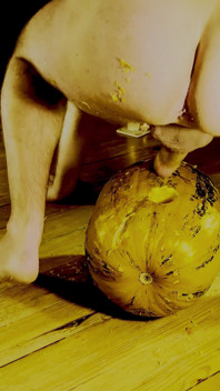 Rough Fucking in the Mouth of a Scary Pumpkin!
