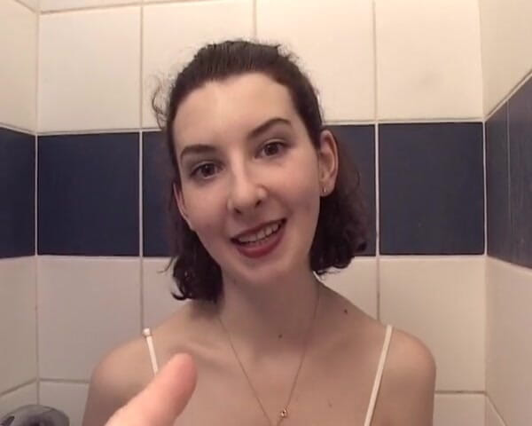 Filles Francaises: Hairy French Babe Assfucked in the Bathroom