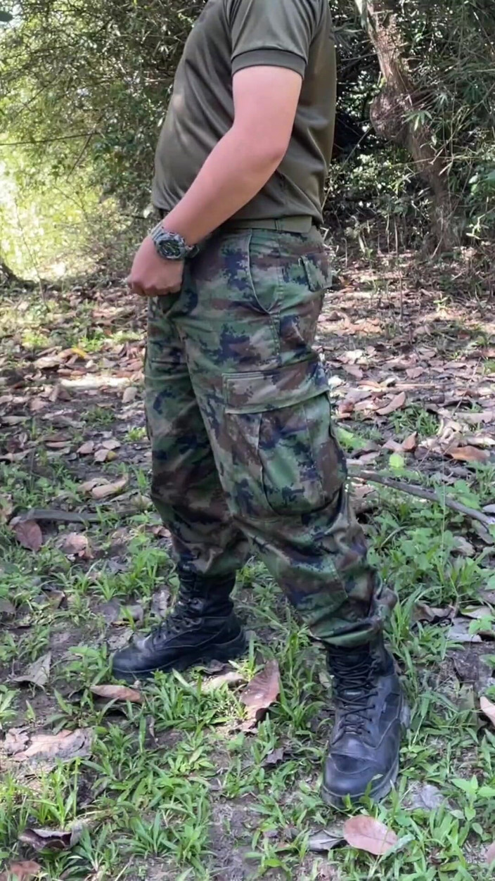 Hiroshi_cr: Solider Jerks off &amp; Cums at Work