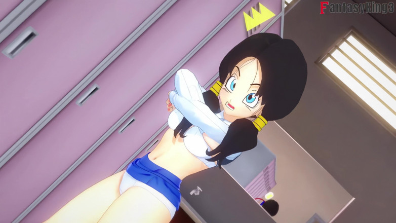Fantasy king: Videl quasi trova gohan che fa sesso con android 21 - dragonball...