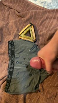 Cumming on Underwear