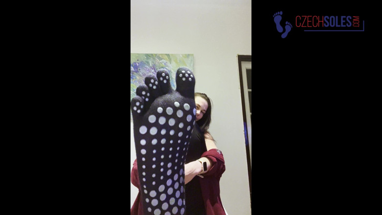 Czech Soles - foot fetish content: Sniff and Lick My Sweaty Toe Socks After Yoga