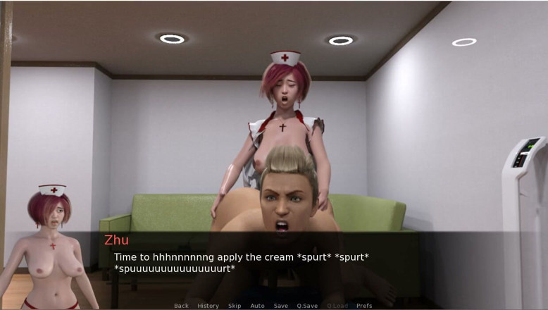 XXX Games Bunk - Trans: Futa Groves - gameplay - rollenspel - mietje met grote kont wordt geneukt...
