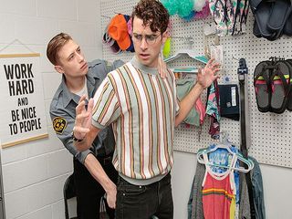 Young Perps: Adolescente nerd Crook a pelo por el oficial Cole Church -...