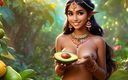 AI Girls: Beautiful Big Breasted Nude Indian Elf Girl with Indian Avacoda