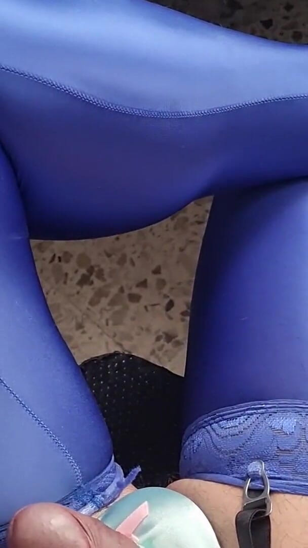 My Sissy Clitoris Comes Out of My Tight Satin Panties (My panties)