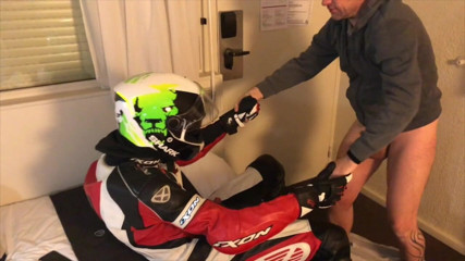 HUMLIATION AND SPANKING PORN: Humiliation at the hotel with fetish outfits biker