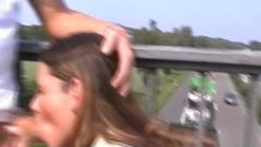 Amateur Teen From Germany Sucking Cock in Public