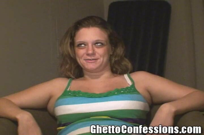 Ghetto Confessions: Pregnant White Bitch Black Cock Lover 3 Baby Daddies Blowjob Swallow