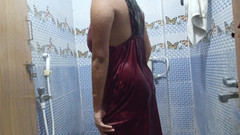 Telugu Couple: Indická bhabhi v hotelové koupelně ve sprše po sexu