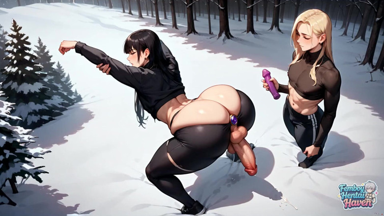 Femboy Hentai Haven: Một công chúa chuyển giới khiêu gợi với mái tóc...