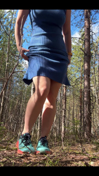 She Lifted Her Dress and Sat Down on the Fallen Leaves