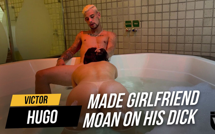 VictorHugo: teman wanita merintih pada batangnya