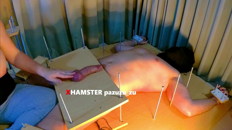 Pazuzu_zu: Pieds chatouillement + CBT + branlette taquine + orgasme ruiné + après l'orgasme