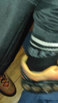 Dirtyjunkbro Doesn't Want to Go to the Toilet. Better on the Sports Shoes.