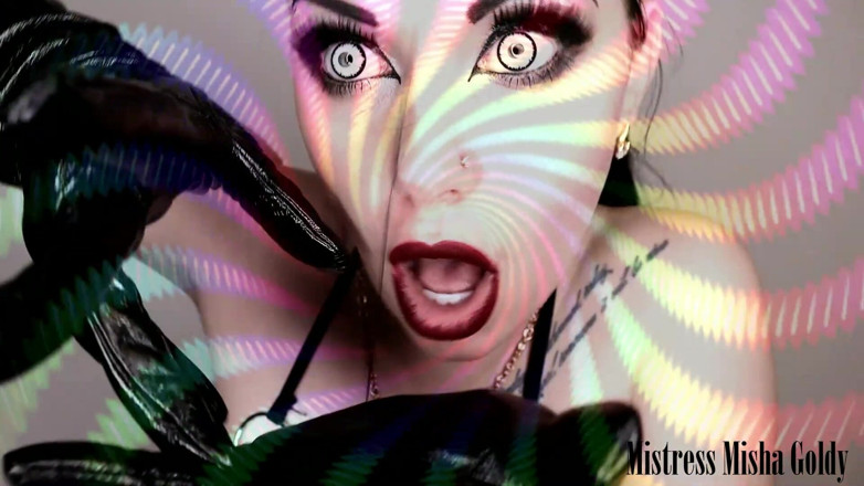Goddess Misha Goldy: My shiny gloves own you! Strong mind fuck &amp; JOI