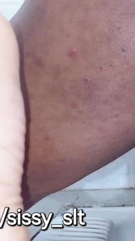 Shemale Bimbo Pissing in Toilet