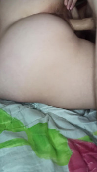 Fucked hard curvy bitch sideways and then doggy style