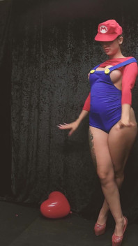 B2p Mario Bros Cosplay Red Balónky Pop vysoké podpatky