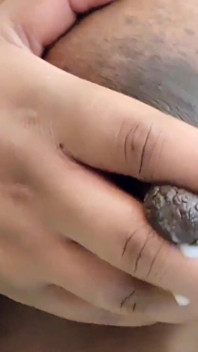 Twisting My Hard Nipples Closeup Lactating