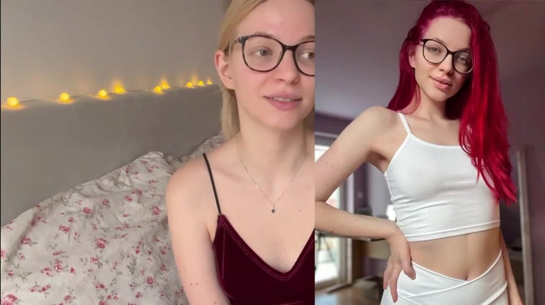 Goddess_Bella_Rae: É assim que eu fui de vermelho vibrante para loira...