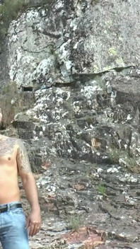 Busty brunette ass fucked by the river