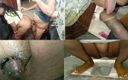 Telugu fuckers: Indisk husfru min kuk suger sedan knullad bakifrån i badrummet