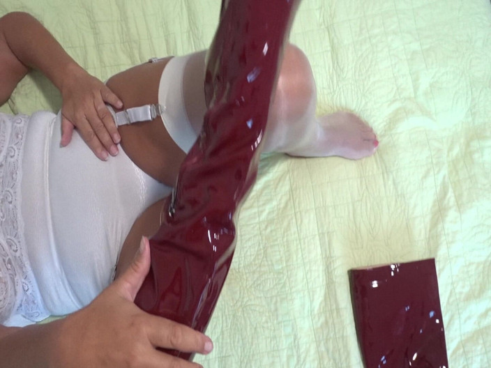 corynanylon: Vita Medium Stövlar