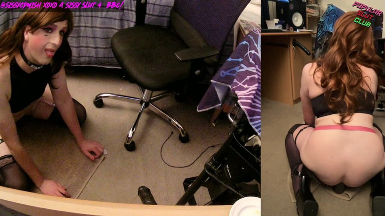 SissyCDMish: Sissycdmish - doppelt gefüllte hintern-schlampe