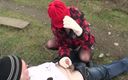 DARVASEX: Brunetka nastolatka kochanek dojrzałych mężczyzn pieprzy jednego na ulicy