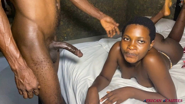 African Beauties: Santa's Maid Getting Pounded Hard