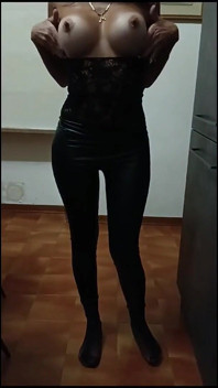 Spanking My Big Ass and Thouching My Beautiful Tits