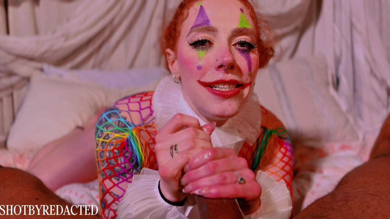 Shot by Redacted: Sloppy Spitty Clown Blowjob with Chill Cherry