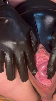 Auto esame, spettacolo cervice, fisting, speculum, pisciare, Squirting con guanti medici