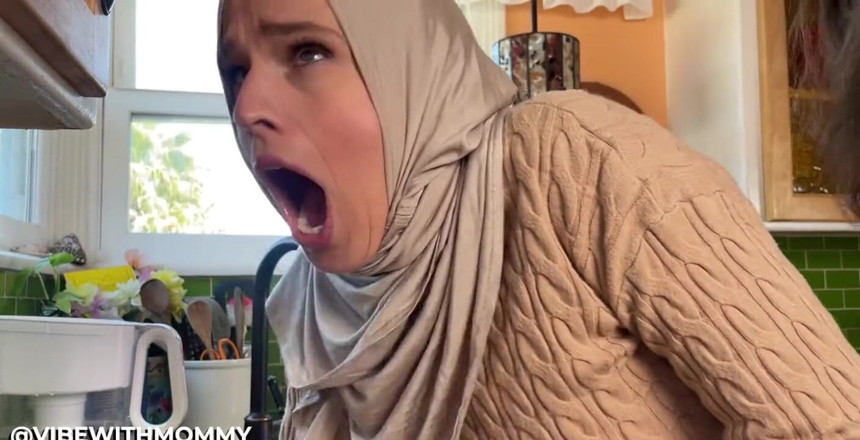 VibeWithMommy: Conservative Wife Hijabi Gets Caught Watching Porn by Her Stepson!