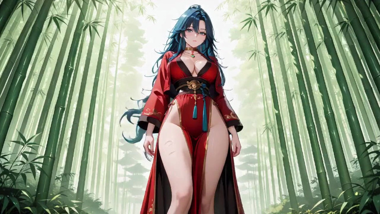 Tay Swift X: Blue-haired Samurai! Service in the Bamboo Grove. What Secrets Hide...