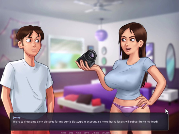 Johannes Gaming: Summertime Saga - Jenny asked me to help her take nudes
