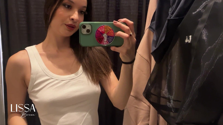 Lissa Brown: 3 试衣间特别莱卡斯+手淫