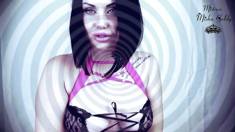 Goddess Misha Goldy: Glossy pink lips and big tits mesmerize with joi and...