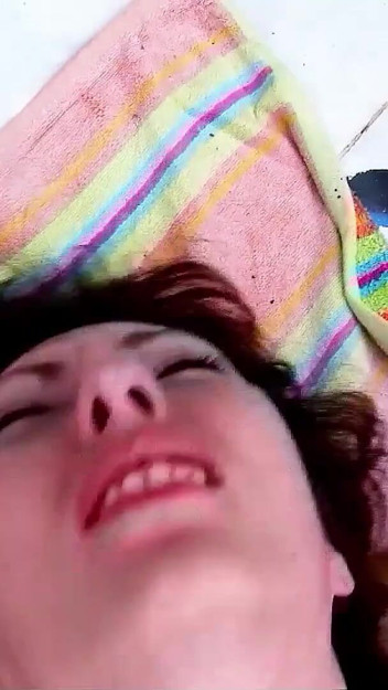 Skinny teen Gabriela fucked by step dad with big cock