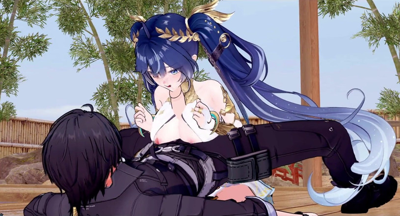 Tomu aisuman: [wuthering Waves] Inuo X Rover: Steamy Hot Spring Sex Amidst...