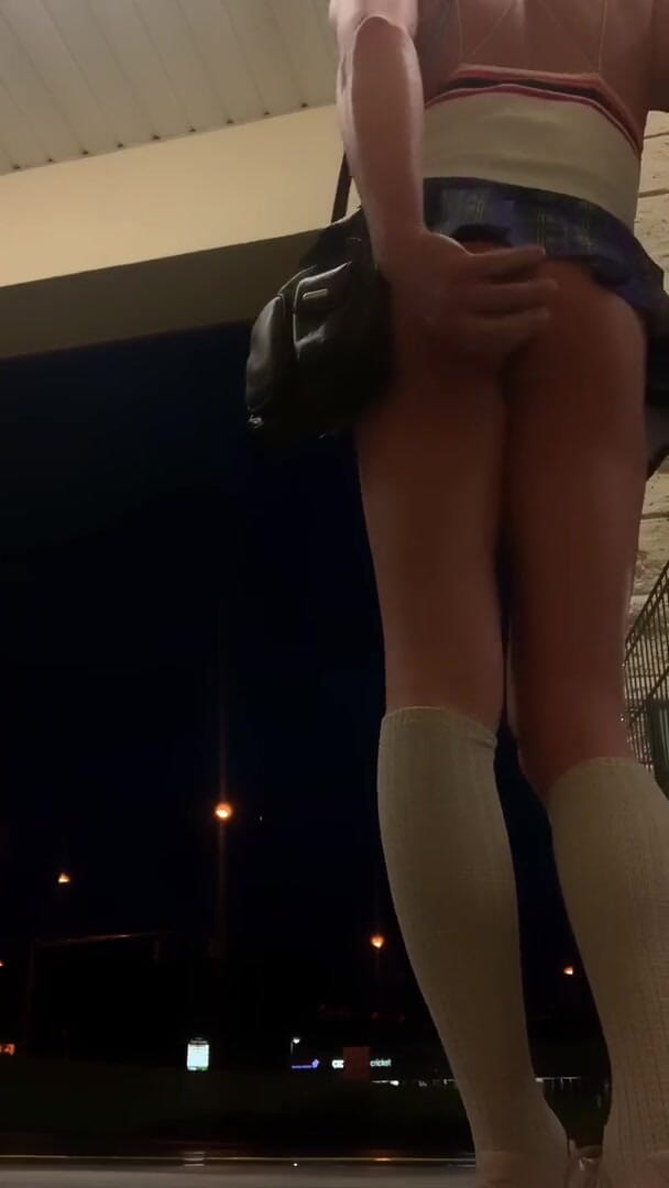 CindieLove: Cindie Love public college girl slut sissy CD risky dildo