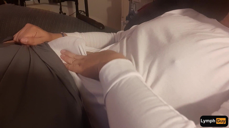 Lymph Guy: Playing with My Nipples Makes Me Horny