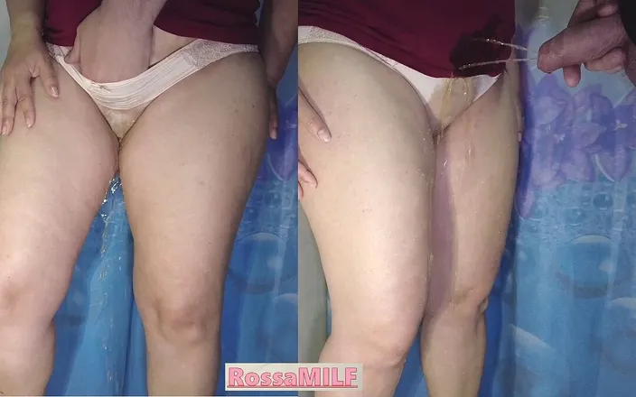 RossaMILF: Together we wetting my new panties with pee 1080p