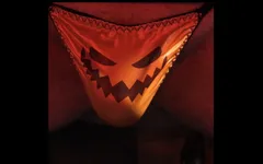 Sissy Satin Pumpkin Thong Play