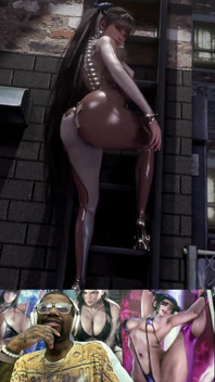 Thicc Fat Ass Eve Teases You on the Ladder with Her Cake
