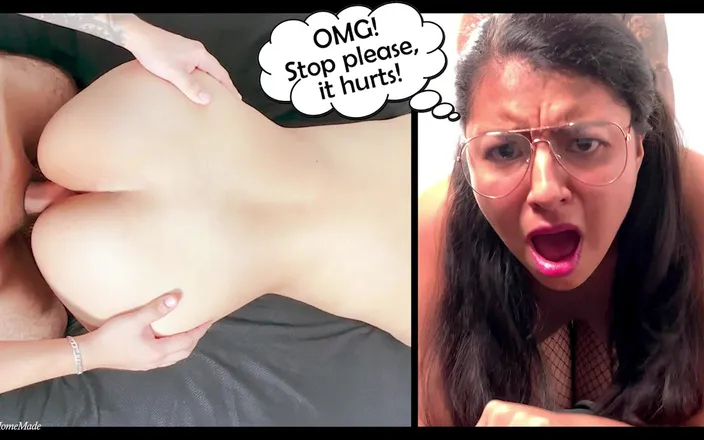 XxHomeMade: First Time Anal! - Very Hurtful Anal Surprise with a Sexy 18...