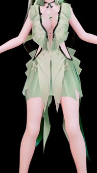 Wuthering Waves Shorekeeper klä av sig dans hentai säga så song vertikal skärm Mmd 3D mjukgrön hårfärg Redigera Smixix