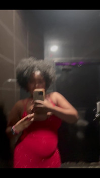 Prego Belly and Titties in the Bathroom