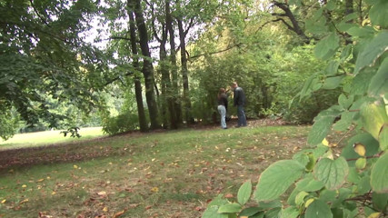 Public Entertainment: Sexy brunette gets fucked and jizzed on her round ass...